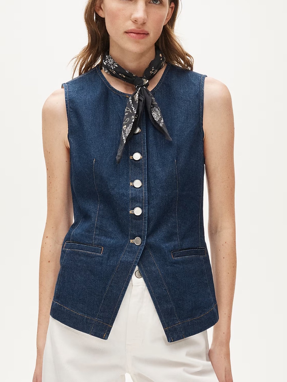 J.Crew Denim Vest Size 6 NWT | The Layering Piece You Didn’t Know You Needed